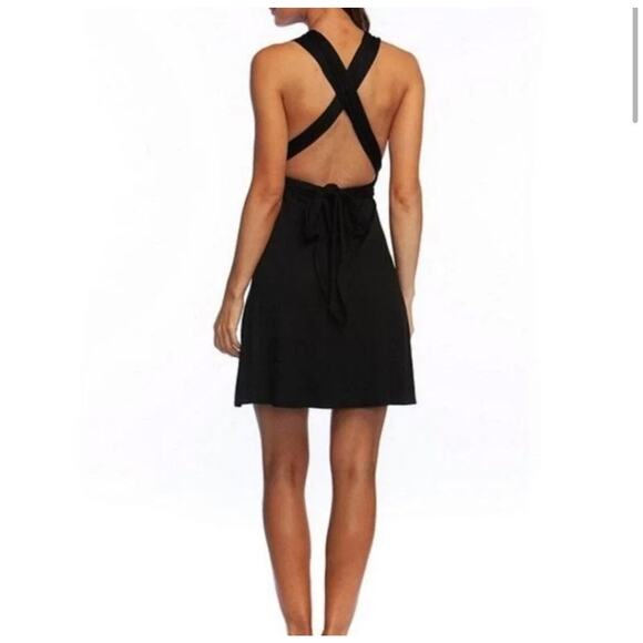 Kenneth Cole Multi-way Convertible Wrap Beach Dress blue size small - Picture 2 of 12